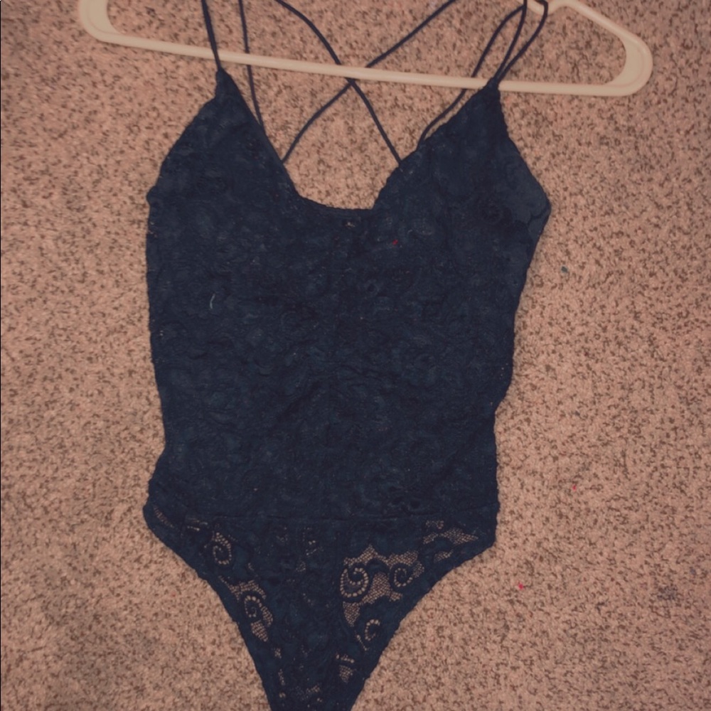 Black Lacey bodysuit